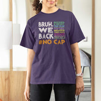 Funny Bruh We Back To School T Shirt For Women Happy First Day Of School - Wonder Print Shop