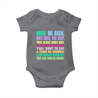 Funny Bruh We Back To School Baby Onesie Gen A Slang Happy First Day Of School - Wonder Print Shop