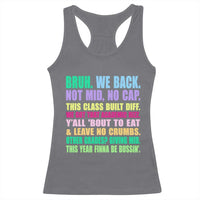 Funny Bruh We Back To School Racerback Tank Top Gen A Slang Happy First Day Of School - Wonder Print Shop