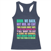 Funny Bruh We Back To School Racerback Tank Top Gen A Slang Happy First Day Of School - Wonder Print Shop
