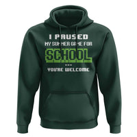 Funny Bruh Back To School Hoodie Here We Go Again Happy First Day Of School - Wonder Print Shop
