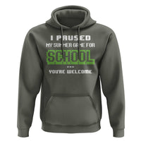 Funny Bruh Back To School Hoodie Here We Go Again Happy First Day Of School - Wonder Print Shop