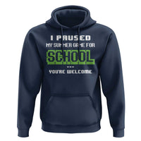 Funny Bruh Back To School Hoodie Here We Go Again Happy First Day Of School - Wonder Print Shop