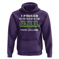 Funny Bruh Back To School Hoodie Here We Go Again Happy First Day Of School - Wonder Print Shop