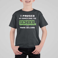 Funny Bruh Back To School T Shirt For Kid Here We Go Again Happy First Day Of School - Wonder Print Shop