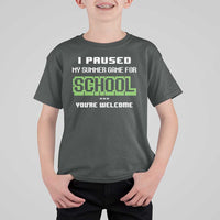 Funny Bruh Back To School T Shirt For Kid Here We Go Again Happy First Day Of School - Wonder Print Shop