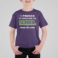Funny Bruh Back To School T Shirt For Kid Here We Go Again Happy First Day Of School - Wonder Print Shop