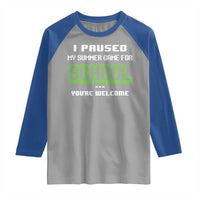 Funny Bruh Back To School Raglan Shirt Here We Go Again Happy First Day Of School - Wonder Print Shop