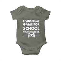 Funny Gamer Back to School Baby Onesie Funny Boys Video Gaming - Wonder Print Shop