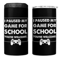 Funny Gamer Back to School 4 in 1 Can Cooler Tumbler Funny Boys Video Gaming - Wonder Print Shop