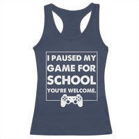 Funny Gamer Back to School Racerback Tank Top Funny Boys Video Gaming - Wonder Print Shop