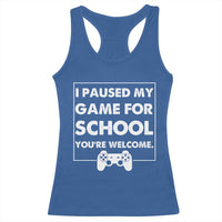 Funny Gamer Back to School Racerback Tank Top Funny Boys Video Gaming - Wonder Print Shop