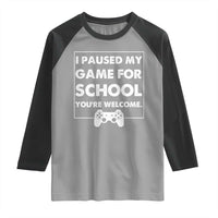 Funny Gamer Back to School Raglan Shirt Funny Boys Video Gaming - Wonder Print Shop