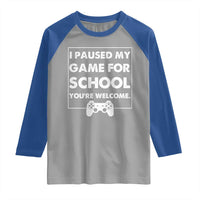 Funny Gamer Back to School Raglan Shirt Funny Boys Video Gaming - Wonder Print Shop