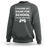 Funny Gamer Back to School Sweatshirt Funny Boys Video Gaming - Wonder Print Shop