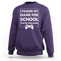 Funny Gamer Back to School Sweatshirt Funny Boys Video Gaming - Wonder Print Shop