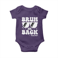 Bruh We Back Teacher Baby Onesie Funny Back To School Gen A Slang Sunglasses - Wonder Print Shop