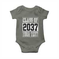 Personalized Class of 2037 Baby Onesie Custom Name Grow With Me To Graduation - Wonder Print Shop