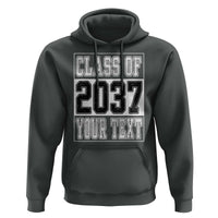 Personalized Class of 2037 Hoodie Custom Name Grow With Me To Graduation - Wonder Print Shop