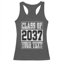 Personalized Class of 2037 Racerback Tank Top Custom Name Grow With Me To Graduation - Wonder Print Shop