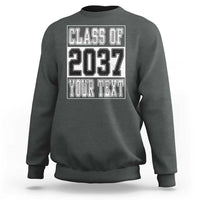 Personalized Class of 2037 Sweatshirt Custom Name Grow With Me To Graduation - Wonder Print Shop