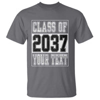 Personalized Class of 2037 T Shirt Custom Name Grow With Me To Graduation - Wonder Print Shop
