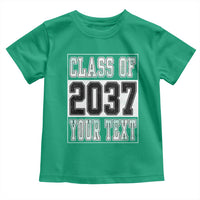 Personalized Class of 2037 Toddler T Shirt Custom Name Grow With Me To Graduation - Wonder Print Shop