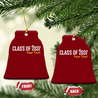 Personalized Class of 2037 Ceramic Ornament Custom Name Grow With Me Graduation - Wonder Print Shop