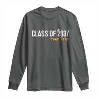 Personalized Class of 2037 Long Sleeve Shirt Custom Name Grow With Me Graduation - Wonder Print Shop