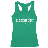 Personalized Class of 2037 Racerback Tank Top Custom Name Grow With Me Graduation - Wonder Print Shop
