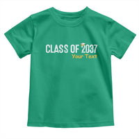 Personalized Class of 2037 Toddler T Shirt Custom Name Grow With Me Graduation - Wonder Print Shop