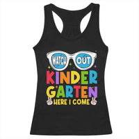 Back to School Kinder Racerback Tank Top Funny Kindergarten Teacher Team - Wonder Print Shop