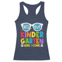 Back to School Kinder Racerback Tank Top Funny Kindergarten Teacher Team - Wonder Print Shop