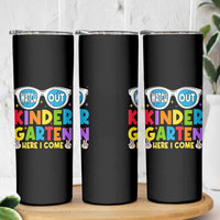 Back to School Kinder Skinny Tumbler Funny Kindergarten Teacher Team - Wonder Print Shop