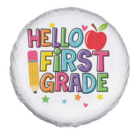 Hello First Grade Teacher Spare Tire Cover Back To School 1st Grade Team - Wonder Print Shop