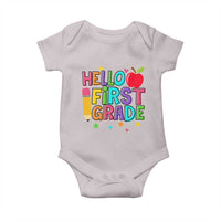 Hello First Grade Teacher Baby Onesie Back To School 1st Grade Team - Wonder Print Shop