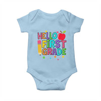 Hello First Grade Teacher Baby Onesie Back To School 1st Grade Team - Wonder Print Shop