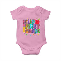 Hello First Grade Teacher Baby Onesie Back To School 1st Grade Team - Wonder Print Shop