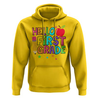 Hello First Grade Teacher Hoodie Back To School 1st Grade Team - Wonder Print Shop
