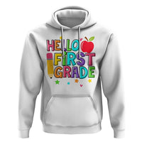 Hello First Grade Teacher Hoodie Back To School 1st Grade Team - Wonder Print Shop