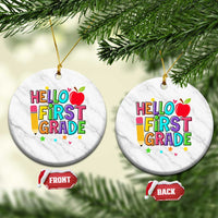 Hello First Grade Teacher Ceramic Ornament Back To School 1st Grade Team - Wonder Print Shop