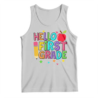 Hello First Grade Teacher Tank Top Back To School 1st Grade Team - Wonder Print Shop