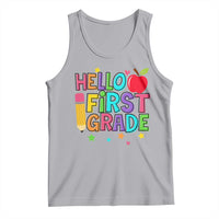 Hello First Grade Teacher Tank Top Back To School 1st Grade Team - Wonder Print Shop