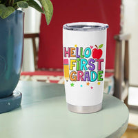 Hello First Grade Teacher Tumbler Cup Back To School 1st Grade Team - Wonder Print Shop
