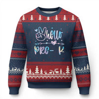 Hello Pre-k Ugly Christmas Sweater Back To School Cute Tie Dye - Wonder Print Shop