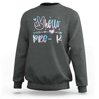 Hello Pre-k Sweatshirt Back To School Cute Tie Dye - Wonder Print Shop