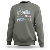 Hello Pre-k Sweatshirt Back To School Cute Tie Dye - Wonder Print Shop