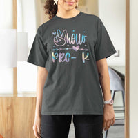 Hello Pre-k T Shirt For Women Back To School Cute Tie Dye - Wonder Print Shop