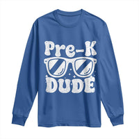 Pre-k Dude Long Sleeve Shirt Funny Back to School First Day of Preschool - Wonder Print Shop