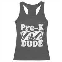 Pre-k Dude Racerback Tank Top Funny Back to School First Day of Preschool - Wonder Print Shop